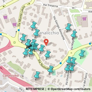Mappa Via Novaluce, 95030 Canalicchio CT, Italia (0.14583)