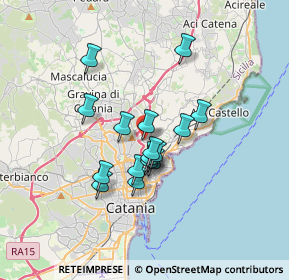 Mappa Via Novaluce, 95030 Canalicchio CT, Italia (2.9175)