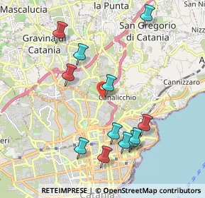 Mappa Via del Canalicchio, 95030 Canalicchio CT, Italia (2.33167)