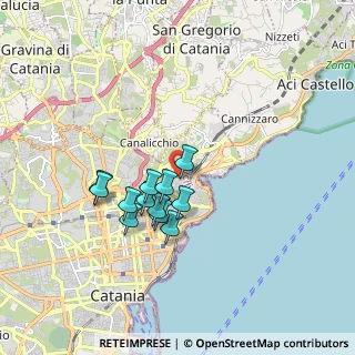 Mappa Via Mentana, 95126 Catania CT, Italia (1.555)