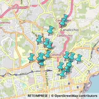 Mappa Via Pietra dell'Ova, 95126 Catania CT, Italia (1.027)