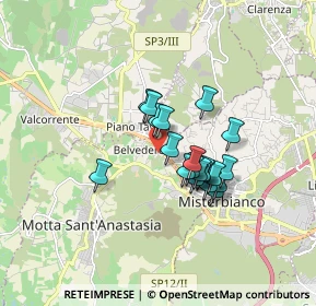 Mappa Via Mario Rapisardi, 95040 Motta Sant'Anastasia CT, Italia (1.387)