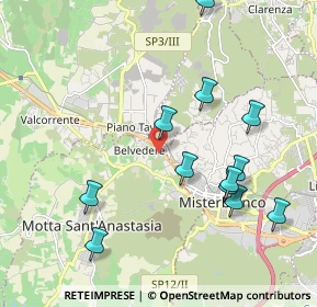 Mappa Via Mario Rapisardi, 95040 Motta Sant'Anastasia CT, Italia (2.41667)