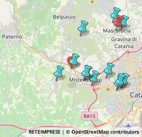 Mappa Via Mario Rapisardi, 95040 Motta Sant'Anastasia CT, Italia (4.69154)