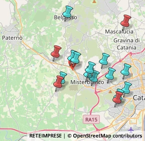 Mappa Via Mario Rapisardi, 95040 Motta Sant'Anastasia CT, Italia (4.07188)