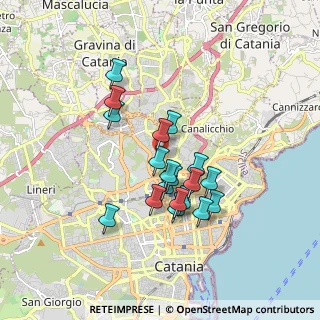Mappa Via Castelluccio, 95125 Catania CT, Italia (1.60947)
