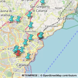 Mappa Via Mancini Battaglia, 95126 Catania CT, Italia (2.664)