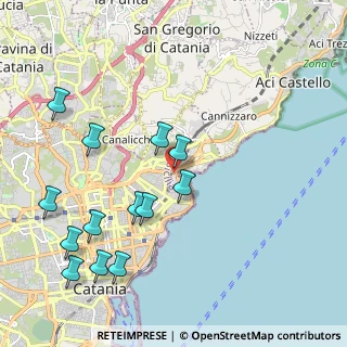 Mappa Via Mancini Battaglia, 95126 Catania CT, Italia (2.61077)