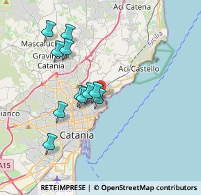 Mappa Via Mancini Battaglia, 95126 Catania CT, Italia (3.71818)