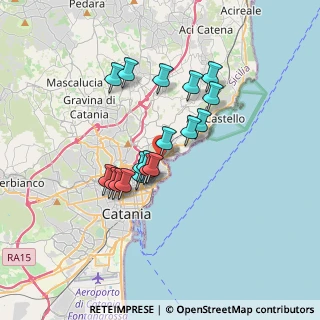 Mappa Via Mancini Battaglia, 95126 Catania CT, Italia (3.07667)
