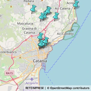 Mappa Via Riccardo Casalaina, 95126 Catania CT, Italia (4.06769)