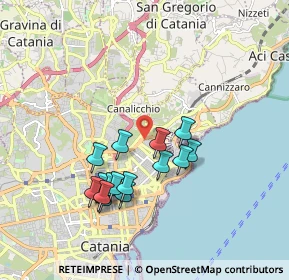 Mappa Via Riccardo Casalaina, 95126 Catania CT, Italia (1.882)