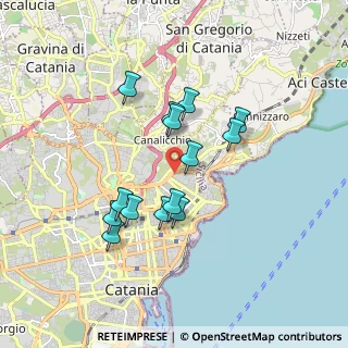 Mappa Via Riccardo Casalaina, 95126 Catania CT, Italia (1.705)