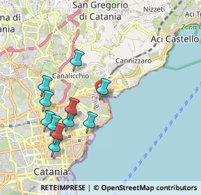 Mappa Piazza Mancini Battaglia, 95126 Catania CT, Italia (2.21636)