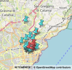 Mappa Via Nizzeti, 95126 Catania CT, Italia (1.869)