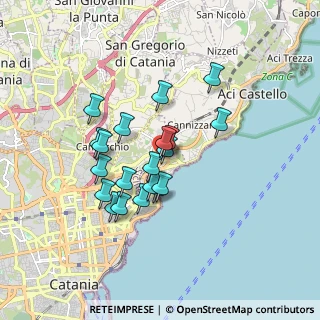 Mappa Via Giasone, 95126 Catania CT, Italia (1.5625)