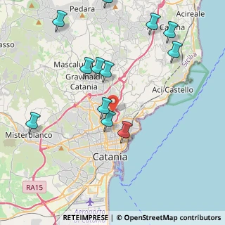 Mappa Via Noto, 95125 Catania CT, Italia (5.1425)