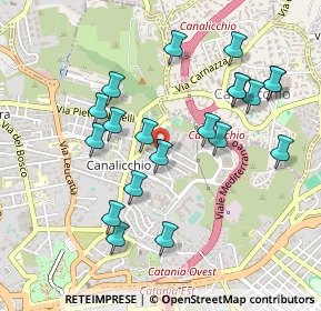 Mappa Via Pedara, 95030 Catania CT, Italia (0.5445)