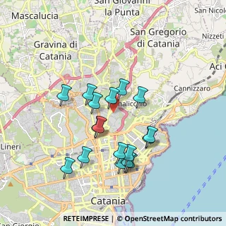 Mappa Via Pedara, 95125 Catania CT, Italia (1.88176)