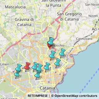 Mappa Via Pedara, 95125 Catania CT, Italia (2.29167)