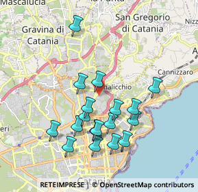 Mappa Via Pedara, 95030 Catania CT, Italia (2.02)