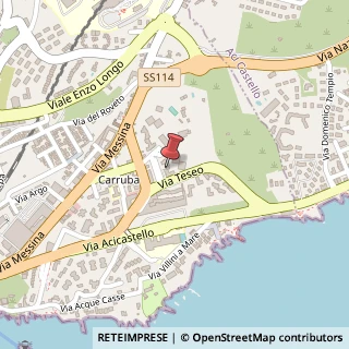 Mappa Via Teseo, 13, 95126 Catania, Catania (Sicilia)