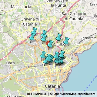Mappa Via Leucatia, 95125 Catania CT, Italia (1.546)