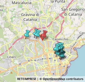 Mappa Via Giovanni Fattori, 95030 Catania CT, Italia (1.866)