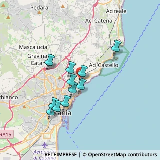 Mappa Via Antonio Canepa, 95126 Catania CT, Italia (3.49167)