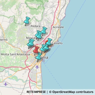 Mappa Via Antonio Canepa, 95126 Catania CT, Italia (5.37083)