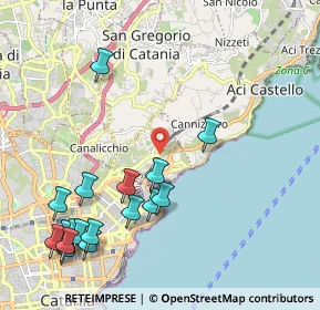 Mappa Via Antonio Canepa, 95126 Catania CT, Italia (2.87412)