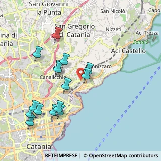Mappa Via Antonio Canepa, 95126 Catania CT, Italia (2.38667)