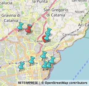 Mappa Via Diodoro Siculo, 95030 Canalicchio CT, Italia (2.11182)