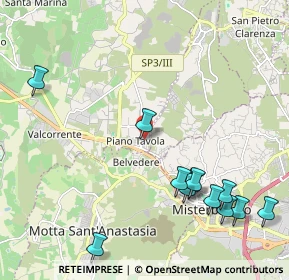 Mappa Via Pier Santi Mattarella, 95032 Belpasso CT, Italia (2.8825)