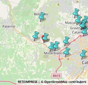 Mappa Via Pier Santi Mattarella, 95032 Belpasso CT, Italia (5.60667)