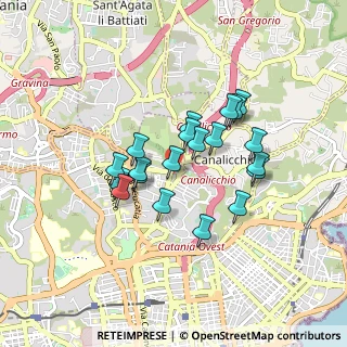 Mappa Via Archimede Cirinna`, 95125 Catania CT, Italia (0.7785)