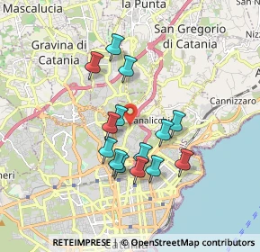 Mappa Via Archimede Cirinna`, 95125 Catania CT, Italia (1.66286)