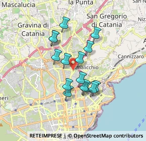 Mappa Via Archimede Cirinna`, 95125 Catania CT, Italia (1.544)