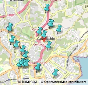 Mappa Via Nuovaluce, 95030 Canalicchio CT, Italia (1.3015)