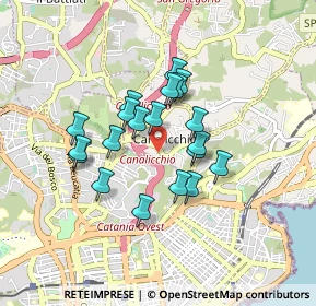 Mappa Via Nuovaluce, 95030 Canalicchio CT, Italia (0.759)