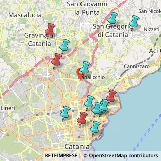 Mappa Via Ferro Fabiani, 95126 Catania CT, Italia (2.52857)