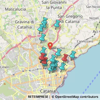 Mappa Via Ferro Fabiani, 95126 Canalicchio CT, Italia (1.807)