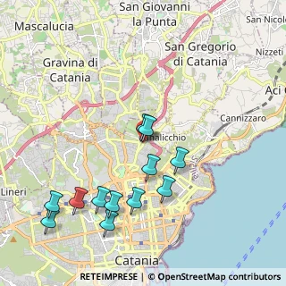 Mappa Via Ferro Fabiani, 95126 Canalicchio CT, Italia (2.41333)