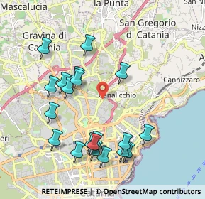 Mappa Via Ferro Fabiani, 95126 Canalicchio CT, Italia (2.3445)