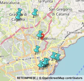 Mappa Via Ferro Fabiani, 95126 Canalicchio CT, Italia (2.59083)