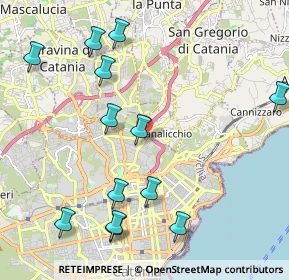 Mappa Via Ferro Fabiani, 95126 Canalicchio CT, Italia (2.74692)