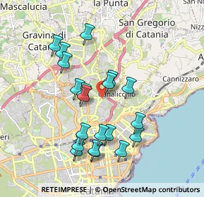 Mappa Via Ferro Fabiani, 95126 Canalicchio CT, Italia (1.977)