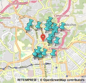 Mappa Via Leucatia, 95030 Catania CT, Italia (0.739)