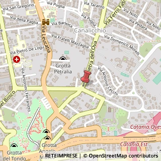 Mappa Via Pietra dell'Ova, 88, 95125 Catania, Catania (Sicilia)