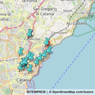 Mappa Via Vincenzo de Cristoforo, 95126 Catania CT, Italia (2.43438)
